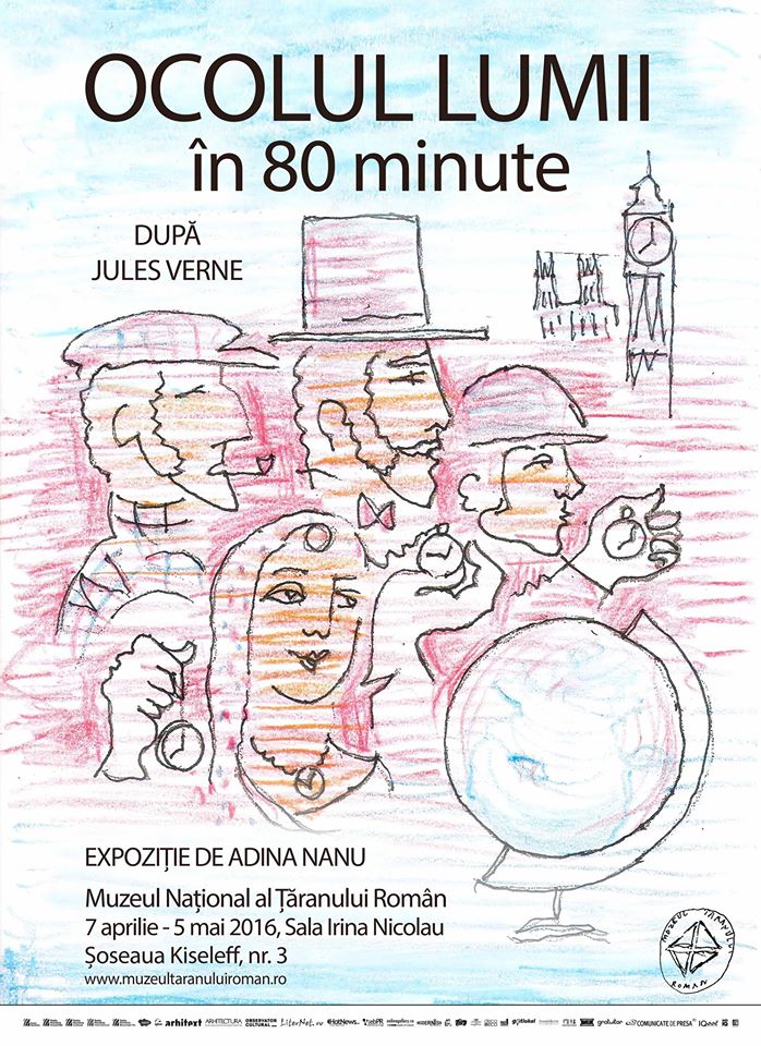 Ocolul Lumii in 80 de minute. Dupa Jules Verne. Colectia Adina Nanu