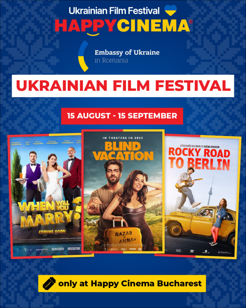 Festival de Film Ucrainean la Happy Cinema – o invitație pentru publicul larg din România de a descoperi povești puternice din Ucraina