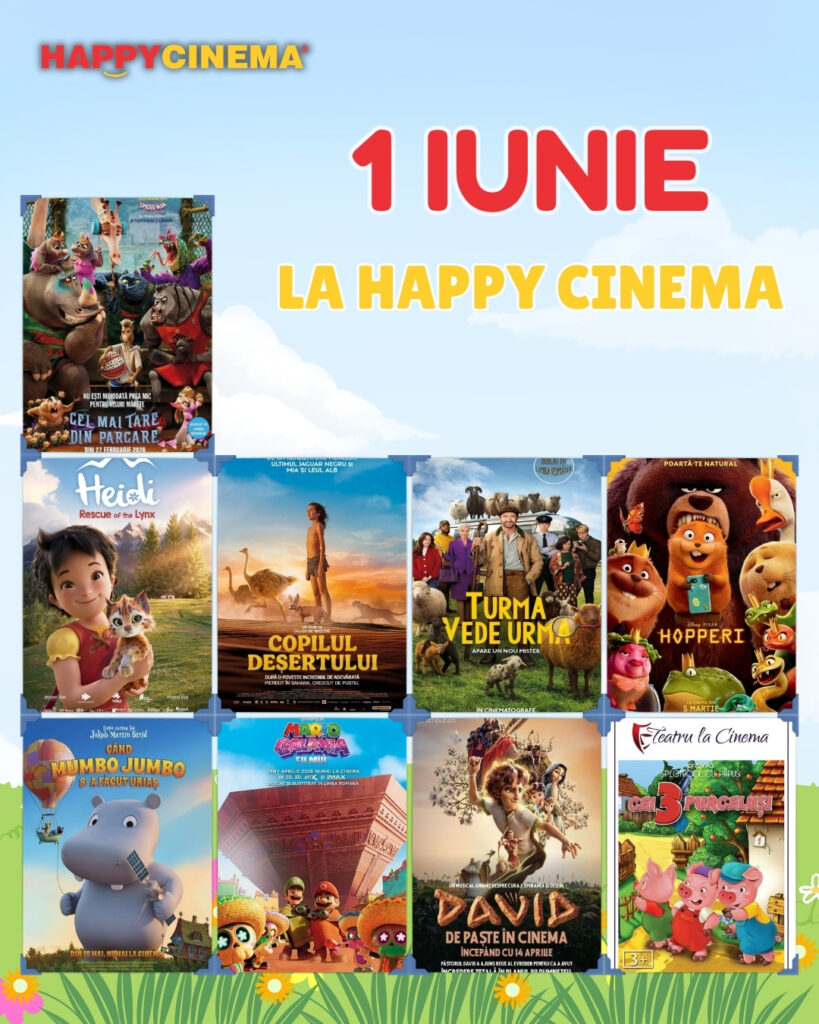 Ce vezi la cinema de 1 iunie: aventuri, animații și povești pentru întreaga familie