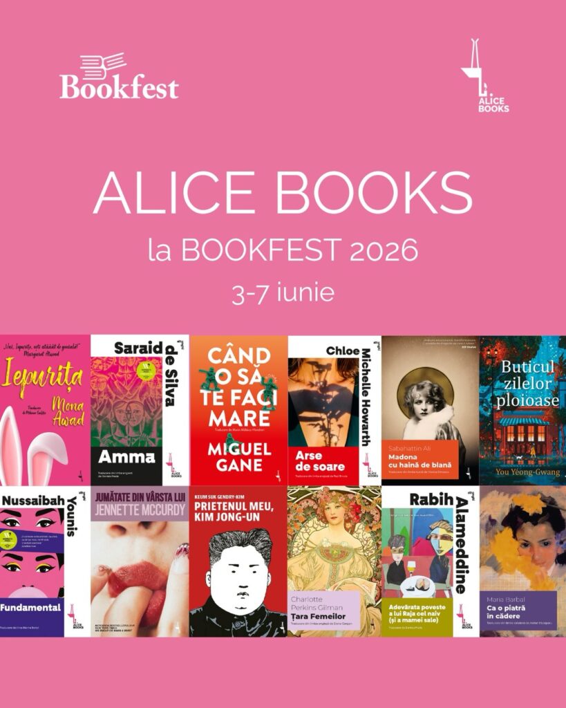 Alice Books participă pentru prima dată la Bookfest cu lansări speciale, evenimente și întâlnirea lui Miguel Gane cu cititorii.