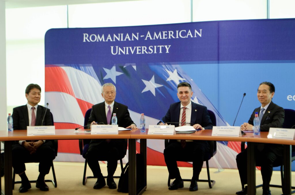 Premieră națională în educația universitară: primul program de masterat cu dublă diplomă Japonia-România, lansat de Universitatea Româno-Americană