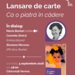 O voce emblematică a literaturii catalane ajunge la București: Maria Barbal își prezintă romanul „Ca o piatră în cădere”